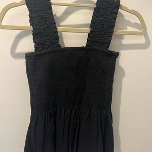 Anthropologie Maeve black peplum top